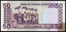 Sierra Leone: 50 Leone 1989, #, kv. 0 (Nr.68), bakark medfølger thumbnail