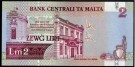 Malta: 2 Liri 1994, #45, kv. 0 (Nr.58), bakark medfølger thumbnail