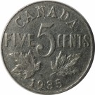 5 Cents 1935, Kv. 1+(Nr. 2981) thumbnail