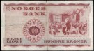 100 kr 1970 X, kv. 1/1-, Erstatningsseddel thumbnail