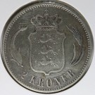 2 krone 1897 VBP, Kv. god 1, (Nr. R720) / Danmark thumbnail