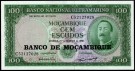 Mosambik: 100 Escudos 1961, #109a, kv. 0 (Nr.93), bakark medfølger thumbnail