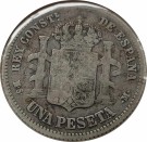 1 Peseta 1882, Kv. 1/1- (Nr.1660) thumbnail