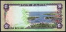 Jamaica: 1 Dollar 1990, #68Ad, kv.0 (Nr.143), bakark medfølger thumbnail