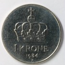 1 krone 1984 , kv. 0 thumbnail