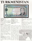 Turkmenistan: 20 Manat 1995, #4b, kv. 0 (Nr.77), bakark medfølger thumbnail