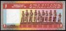 Swaziland: 1 Lilangeni (1974) ND, #1a, kv. 0 (Nr.115), bakark medfølger thumbnail