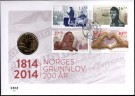 Myntbrev. Nr. 194, Norges Grunnlov 200 år thumbnail