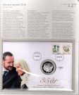 Myntbrev. Nr. 127, Kronprinsparet 35 år. (Sølv) thumbnail