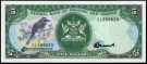 Trinidad og Tobago: 5 Dollars (1985) ND, #37c, kv. 0 (Nr.135), bakark medfølger thumbnail