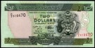 Salomonøyene: 2 Dollars, (1986) ND #13a, kv. 0 (Nr.131), bakark medfølger thumbnail