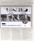 Myntbrev. Nr. 119,  Norges Skiforbund 100 År (Sølv) thumbnail