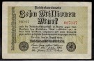 Tyskland, 10 Millioner Mark (reichsbanknote)1923, kv.1 thumbnail