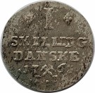 1 Skilling 1763,  Frederik V,  Kv. 1 thumbnail