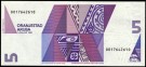 Aruba: 5 Florin 1990, #6, kv.0 (Nr.174), bakark medfølger thumbnail