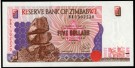 Zimbabwe: 5 Dollars 1997, kv. 0 (Nr.2), bakark medfølger thumbnail