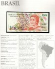 Brasil: 100 Cruzeiros (1990) ND, #228, kv. 0 (Nr.88), bakark medfølger thumbnail
