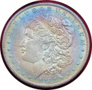Morgan Dollar 1883 O, (Nr.2983), kv god .01, Nydelig regnbuepatina thumbnail