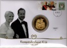 Myntbrev. Nr. 161, Kronprinsbryllupet 10 år thumbnail