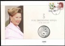 Myntbrev. Nr. 112,  H.M. Dronning Sonja  70 år (Sølv) thumbnail