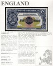 England - British Armed Forces: 5 Pounds 1958, #, kv. 01 (Nr.67), bakark medfølger thumbnail