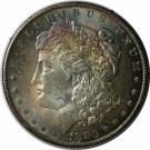 Morgan Dollar 1883 O, (Nr.2983), kv god .01, Nydelig regnbuepatina thumbnail