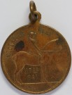 17. Mai. 1913, (u/år)Kronprinsen til hest, JA.58, Forgylt Bronse thumbnail