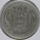 1 krone 1875 Kv. 1/1-, (Nr. R710) / Danmark thumbnail