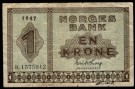 1 kr 1947 K, kv. 1- (Nr. 2800)  thumbnail