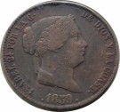 25 Centimos 1859, Kv. 1/1+ thumbnail