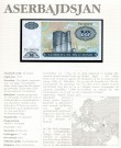 Aserbajdsjan: 10 Manat (1993) ND, #16, kv.0 (Nr.166), bakark medfølger thumbnail