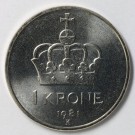 1 krone 1981 , kv. 0 thumbnail