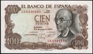 Spania: 100 Pesetas 1970, kv. 0 thumbnail