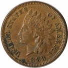 One Cent 1883, Indian Head, kv. 1+/01 (Nr. 2999) skitten thumbnail