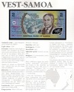 Samoa: 2 Tala (1990) ND, #31e, kv. 0 (Nr.62), bakark medfølger thumbnail