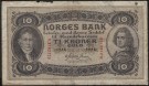 10 kr 1943 D, kv. 1-, (Nr. 2829) thumbnail