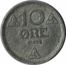 10 øre 1942 Sink, kv. 1/1+ (Nr. 2988) thumbnail