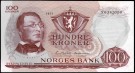 100 kr 1971 X, kv. 1+/01, Erst. X6342050 thumbnail