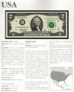 USA: 2 Dollars 1995, #497, kv. 0 (Nr.51), bakark medfølger thumbnail