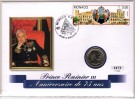 Kongelig myntbrev, SH 10 - Fyrst Rainier III - 75 år thumbnail