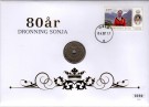 Myntbrev. Nr. 232, Dronning Sonja 80 år thumbnail