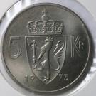 5 kroner 1973 , kv. 0 thumbnail