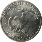 One Dollar 1972 D, Eisenhower, kv.1+/01 thumbnail