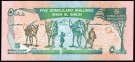 Somaliland: 5 Shillings 1994, #1a, kv. 0 (Nr.61), bakark medfølger thumbnail