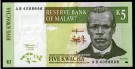 Malawi: 5 Kwacha 1997, kv. 0 (Nr.21), bakark medfølger thumbnail