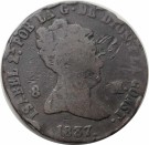 8 Maravedis 1837, Kv. 1/1- (KM#531.2) thumbnail