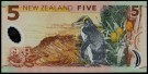 New Zealand: 5 Dollars 1999, #185a, kv.0 (Nr.157), bakark medfølger thumbnail