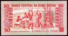 Guinea-Bissau: 50 Pesos 1990, #10, kv. 0 (Nr.89), bakark medfølger thumbnail