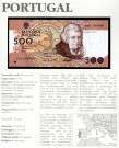 Portugal: 500 Escudos 1993, #180f, kv.0 (noe bølget papir)(Nr.137), bakark medfølger thumbnail