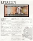 Litauen: 1 Litas (1994), kv. 0 (Nr.17), bakark medfølger thumbnail